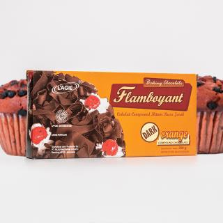 L'agie Coklat Flamboyant Dark Orange