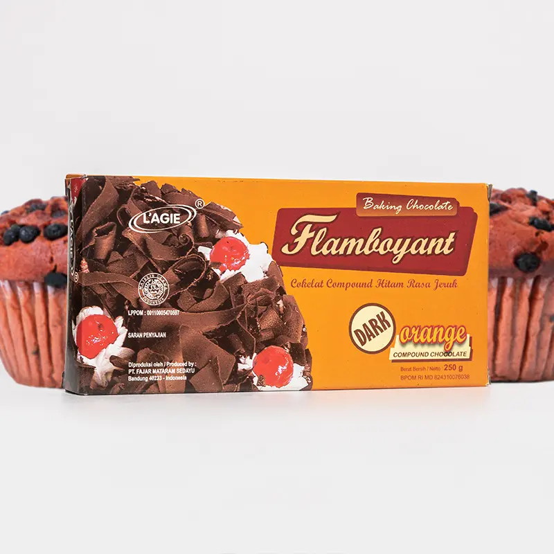 L'agie Coklat Flamboyant Dark Orange