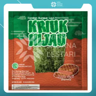 Cemilan Rumput Laut Kriuk Hijau Sapi