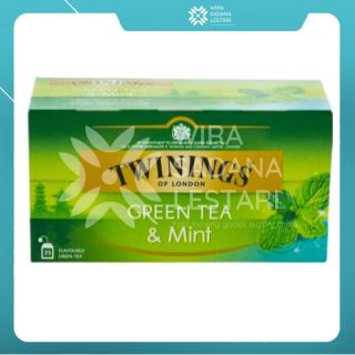 Twinings Celup Rasa Greentea & Mint 1.5 gr (Hijau)